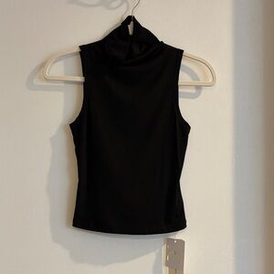 Commence Sleeveless Black Turtleneck Top - Women size Medium New with Tags